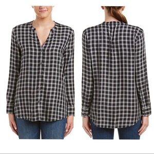 Soft Joie gingham plaid button down shirt